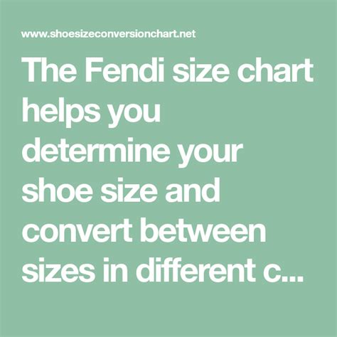 fendi first size comparison|Fendi size chart for women.